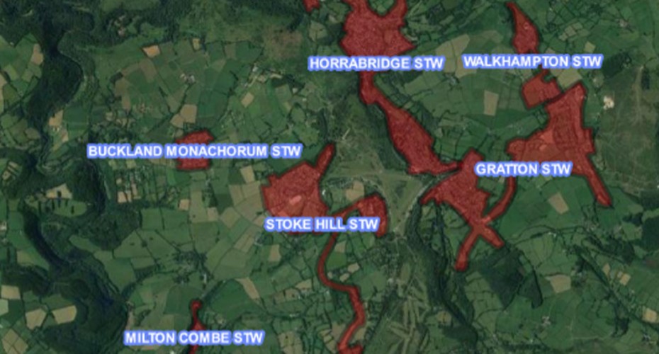 Map of South West England